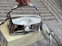 New COACH silver bag